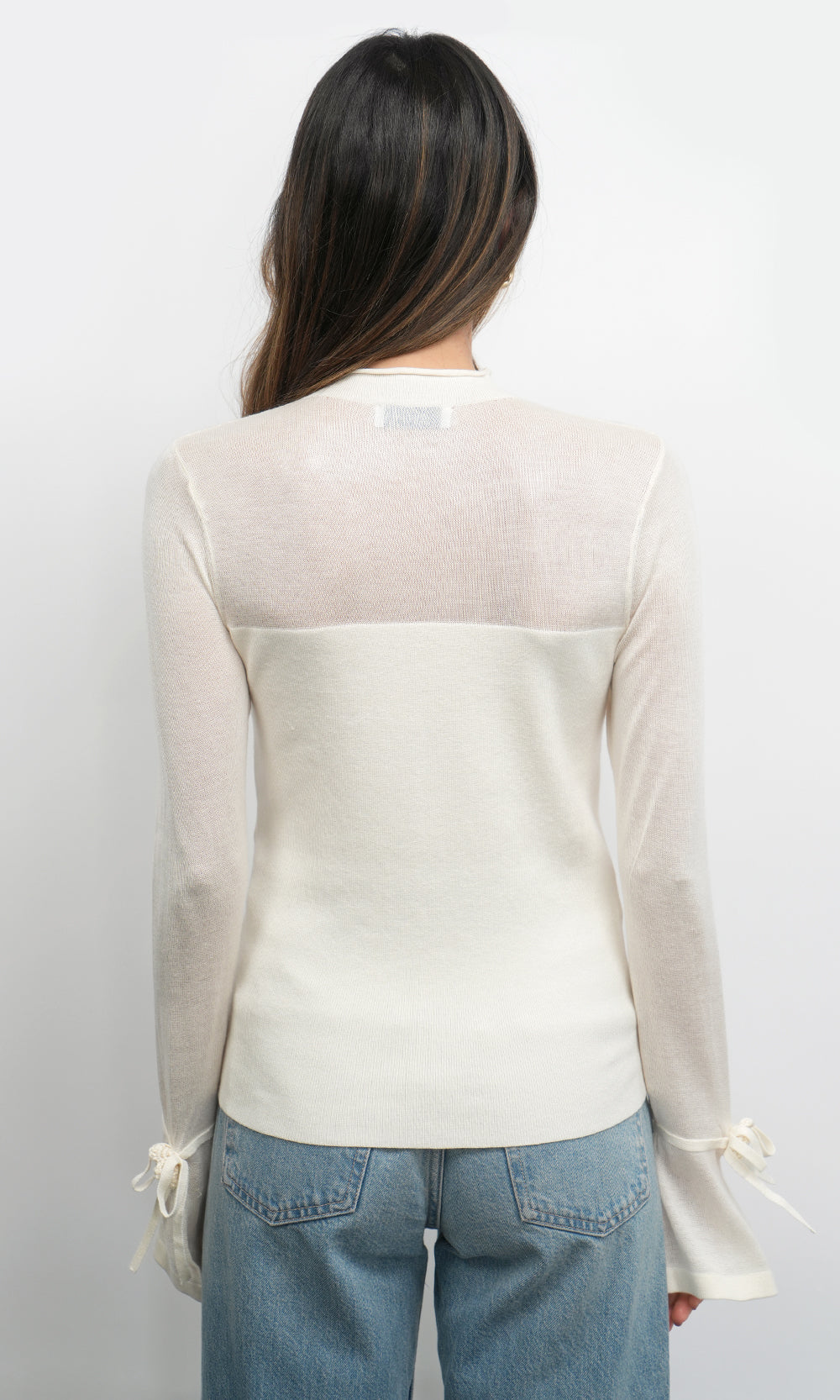 Valerie Sheer Yoke Knit w/ Florette Cuffs