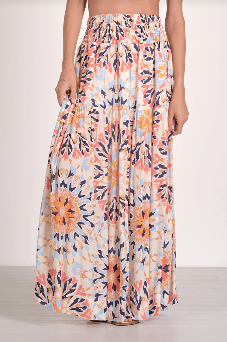 Festive flowing maxi skirt