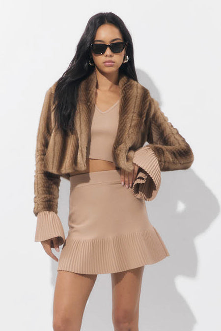 Folster Faux Fur Short Coat