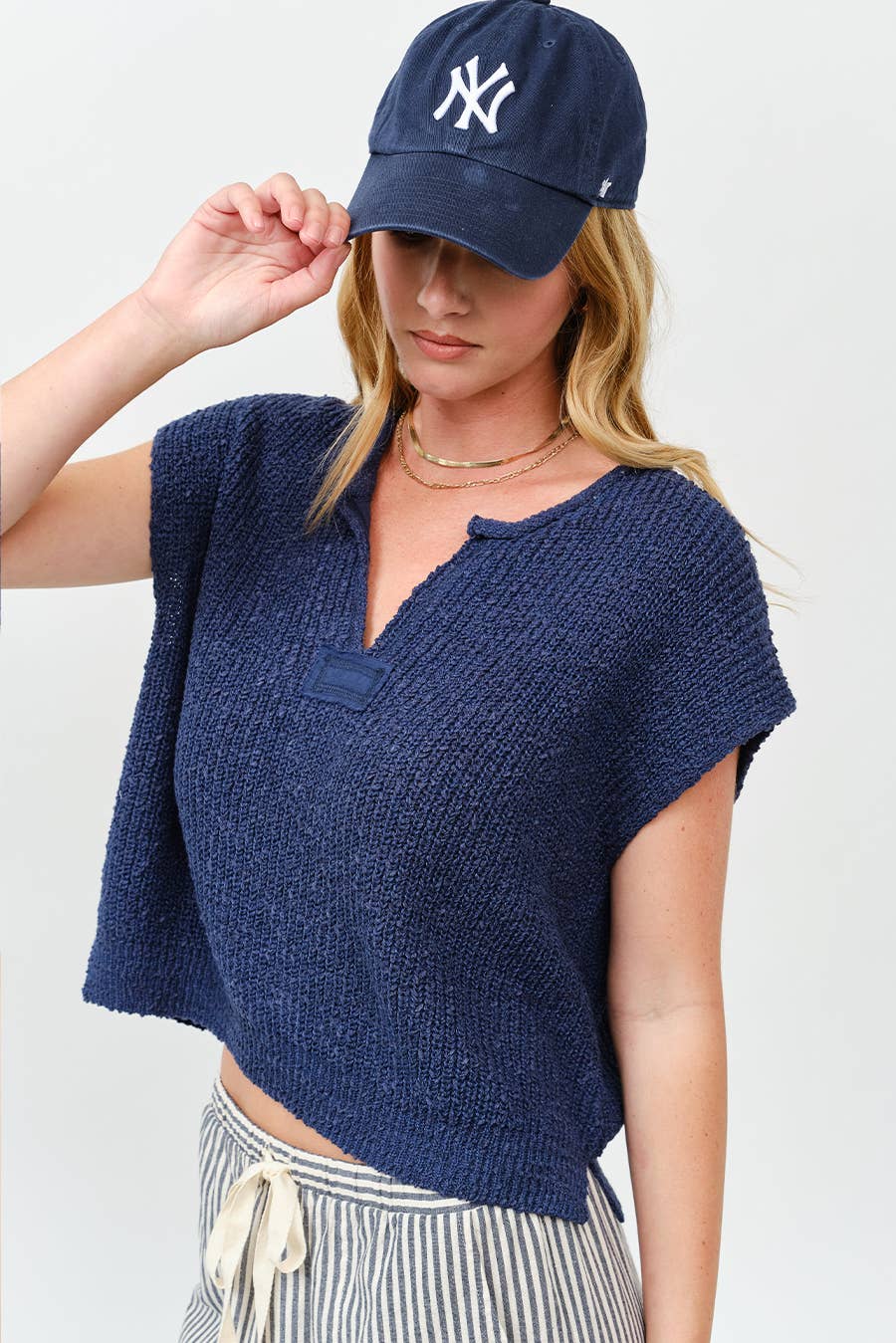 All-season Lightweight sweater: Navy