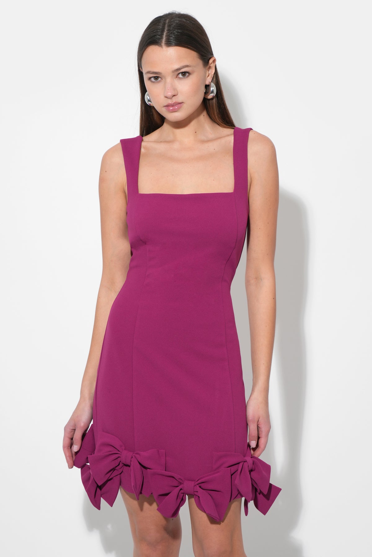 Ember Bow Skirt Strappy Mini Dress