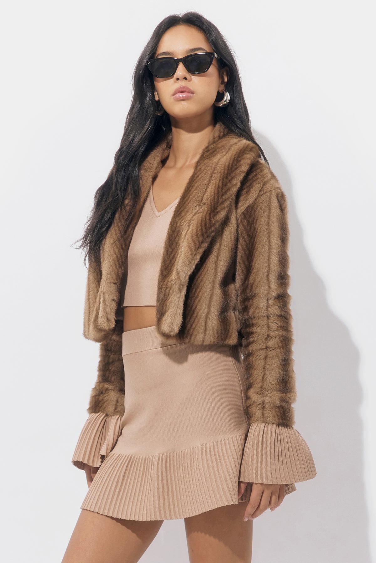 Folster Faux Fur Short Coat