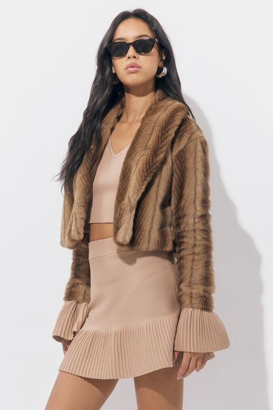 Folster Faux Fur Short Coat