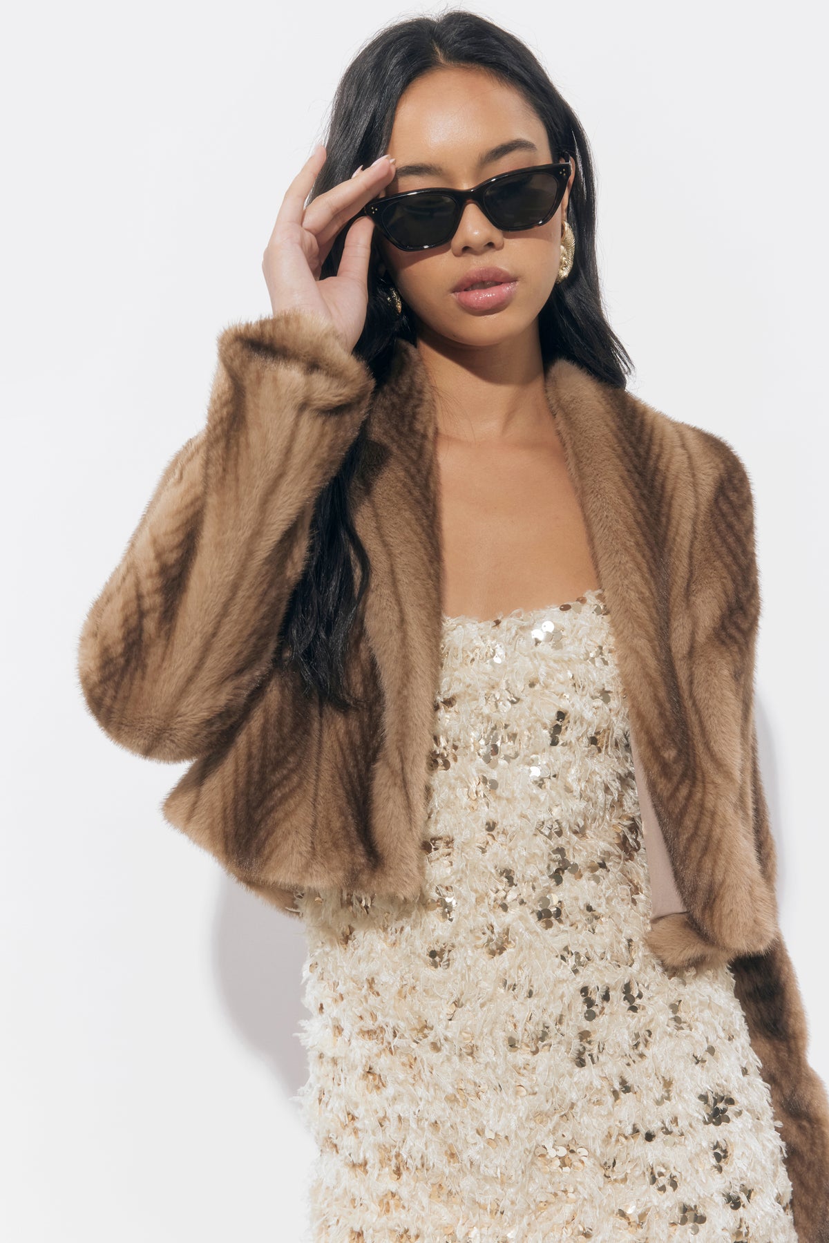 Folster Faux Fur Short Coat