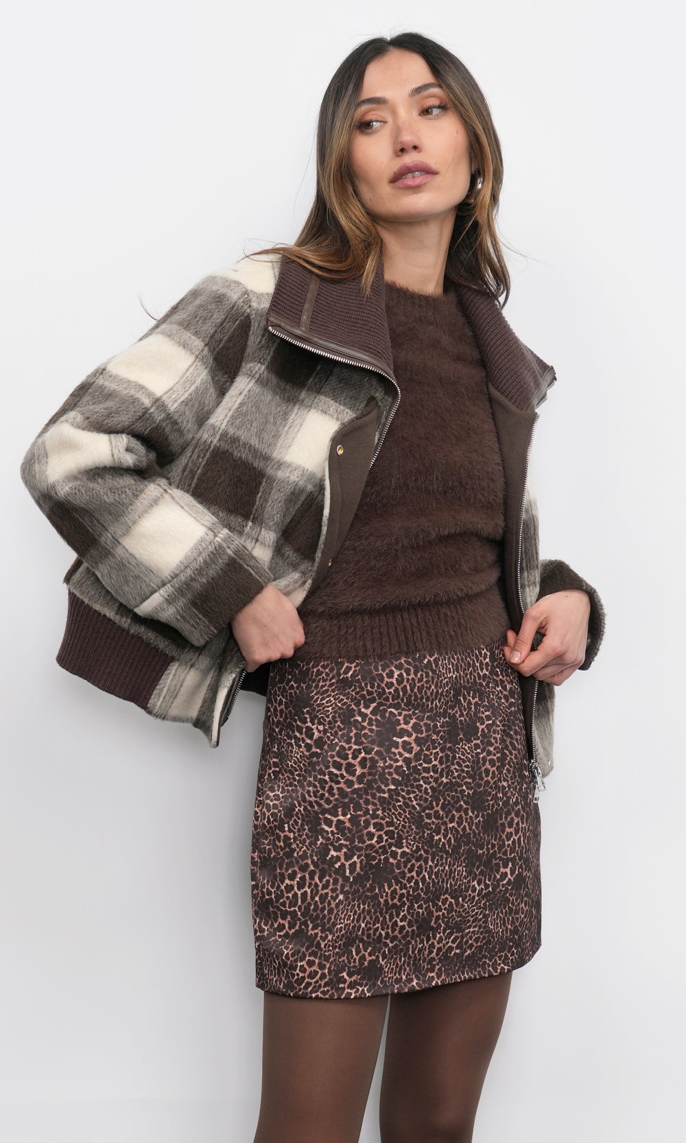 Tory Leopard Mini Skirt