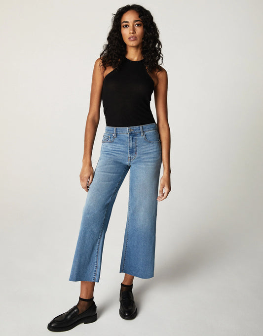 GRETA Mid-Rise Cropped Wide Leg in Larchmont