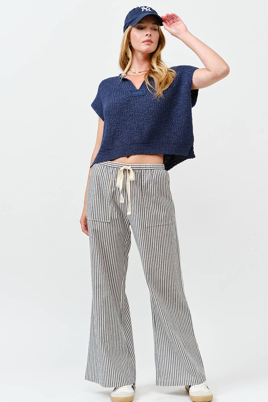 All-season Lightweight sweater: Navy