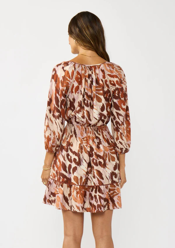 Clay Stroke Mini Dress
