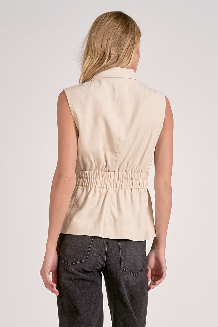 Elan cinched waist vest