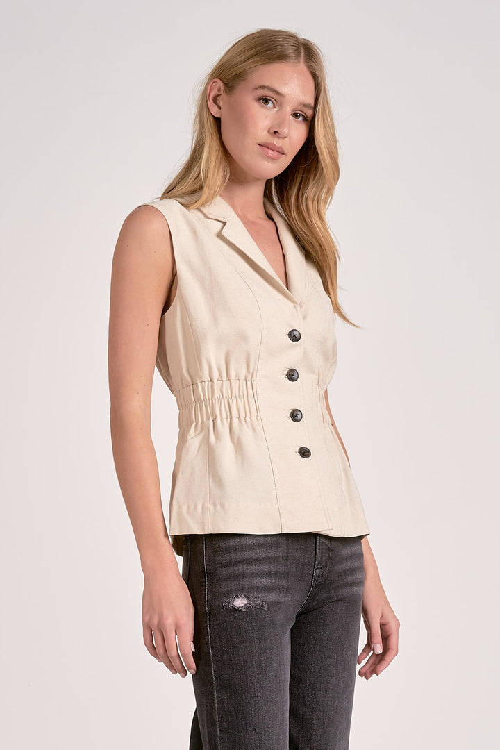 Elan cinched waist vest
